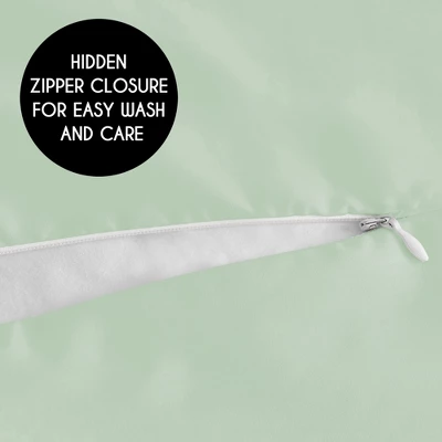 Sweet Jojo Designs Body Pillow Cover (Pillow Not Included) 54in.x20in. Solid Green 4 Sweet Jojo Designs Body Pillow Cover (Pillow Not Included) 54in.x20in. Solid Green - Image 2