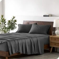 Rayon From Bamboo Solid Deep Pocket Sheet Set By Bare Home -Cozy Bedding Home GUEST e4ceef5e d785 4f07 8c4a 0886fc8e6e0f