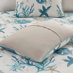 Madison Park 7pc Ocean View Cotton Sateen Comforter Set Aqua -Cozy Bedding Home GUEST e543fe96 1f55 42bd ab76 48adf5763cc4