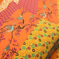 3pc Royal Empire Cotton Duvet Cover Set Tangerine - Lush Décor -Cozy Bedding Home GUEST e70e8829 0b30 4479 bf35 7b71639941d7