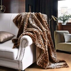 Marcielo Faux Fur Throw Blanket Leopard Cheetah Bed Blanket -Cozy Bedding Home GUEST e7767949 7340 435b bce0 01841dd96dcd