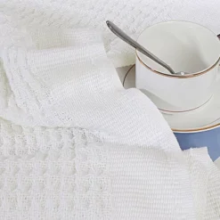 1 Pc Cotton Waffle Weave Comfortable Bed Blanket - PiccoCasa 14 1 Pc Cotton Waffle Weave Comfortable Bed Blanket - PiccoCasa -Cozy Bedding Home GUEST e8395181 ab3d 448d 929a 008f332a87ee