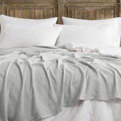 The Farmhouse By Rachel Ashwell King Cotton Waffle Blanket Gray 8 The Farmhouse By Rachel Ashwell King Cotton Waffle Blanket Gray -Cozy Bedding Home GUEST e88a8d5a f50a 451d a763 3fd54b8e6d95