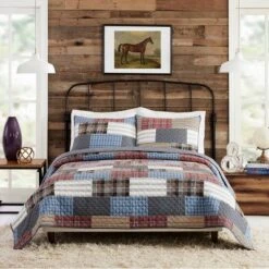 Modern Heirloom 3pc Cabin Quilt Set -Cozy Bedding Home GUEST ea751817 1ffe 4fbc 84b8 e9c31b5b00d6