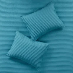 Gulches 8 Piece Printed Seersucker Comforter And Quilt Set Collection Aqua Full/Queen -Cozy Bedding Home GUEST eb291ab9 258a 4a7b b649 b1060ab4a94e