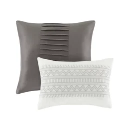 8pc Jaine Comforter Set Gray -Cozy Bedding Home GUEST ed83a469 df22 442f ac18 de4c0f5a9ec5