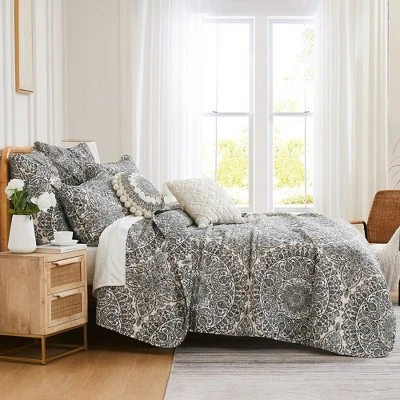 Southshore Fine Living, Ashanti Collection 7-Piece Quilt Set, Grey, King/Cal King 4 Southshore Fine Living, Ashanti Collection 7-Piece Quilt Set, Grey, King/Cal King - Image 2