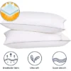 Aghana Digitals Standard Size Cooling Pillows Set Of 2, Soft Microfiber Cover