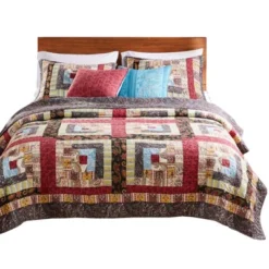 Colorado Lodge Quilt Set 5-Piece Multicolor By Greenland Home Fashions -Cozy Bedding Home GUEST f0843da7 8343 4f2d a7c9 88b63df4b520