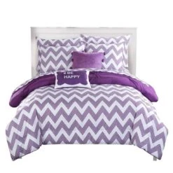 Foxville Pinch Pleated And Ruffled Chevron Print Reversible Multi Piece Comforter Set - Chic Home Design® -Cozy Bedding Home GUEST f1874e49 322b 4c31 820c 0cfcdb070871