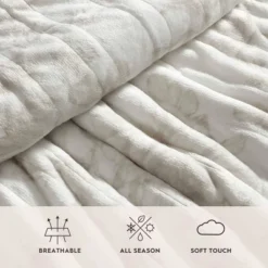 Laura Ashley Twin Wistful Blooms Twin Blanket Beige -Cozy Bedding Home GUEST f21acf81 2a03 445d aee5 9ab66f9943f8