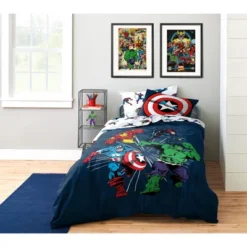 Saturday Park Marvel Comics Avengers Invincible 100% Organic Cotton Bed Set -Cozy Bedding Home GUEST f2657e55 5ba2 41d6 9dc5 a17b711c2371