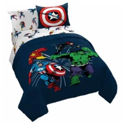 Saturday Park Marvel Comics Avengers Invincible 100% Organic Cotton Bed Set -Cozy Bedding Home GUEST f288795b 6a73 4e66 8065 14298c2ad0de