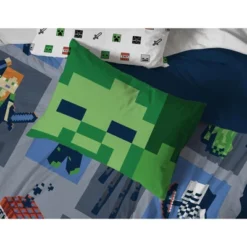 Saturday Park Minecraft Emblematic 100% Organic Cotton Bed Set -Cozy Bedding Home GUEST f398f3fa fd0f 441b 923d 9b87da317c78