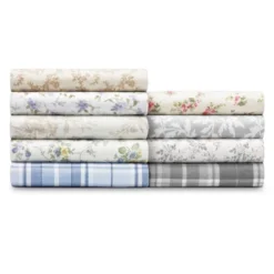 Printed Pattern Flannel Sheet Set - Laura Ashley -Cozy Bedding Home GUEST f3edc85c 1fd2 4099 873d ec723e5cdbbf