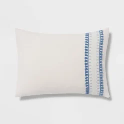 12pc Embroidered Fringe Stripe With Tassels Comforter & Sheet Bedding Set - Threshold™ -Cozy Bedding Home GUEST f444f6d2 0d0a 4207 b98a 71b4b6861496