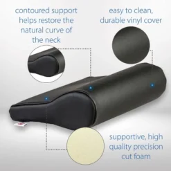 Core Products AB Contour Cervical Support Pillow, Black Vinyl -Cozy Bedding Home GUEST f4c25223 48a7 4177 bf53 8437e5ac421b
