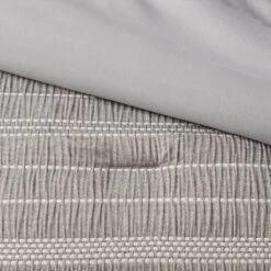 12pc Chambray Matelasse Stripe Comforter & Sheet Bedding Set Gray - Threshold™ -Cozy Bedding Home GUEST f59e7d48 b0ee 4ce0 8269 0dd68763ac49