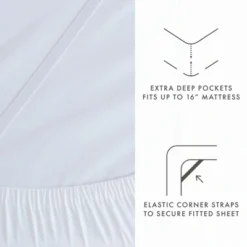 Linen Blend Premium Luxury Solid 4PC Bed Sheets Set - Becky Cameron -Cozy Bedding Home GUEST f6fd5460 5109 4fe0 ab52 5b6cb51f6998