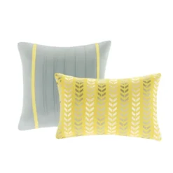 Yellow Chevron Darcy Duvet Cover Set (Full/Queen) - 5pc -Cozy Bedding Home GUEST f7ab1c39 d298 4f99 9d38 68347ca4c9ca