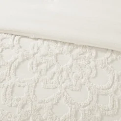 Cecily Tufted Cotton Chenille Medallion Duvet Cover Set -Cozy Bedding Home GUEST f7f351a2 942f 4b06 a247 fb1a51c975ca