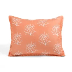 Coastal Reef Feather Reversible Quilt Set Blue/Coral - Lush Décor -Cozy Bedding Home GUEST f8550e65 b68f 49ca add1 b5aec1ea1391