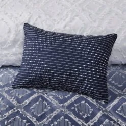 Camille Ombre Clipped Jacquard Duvet Cover & Sham Set Navy -Cozy Bedding Home GUEST f90e8ed1 1168 48d1 99f7 7fb65693843c