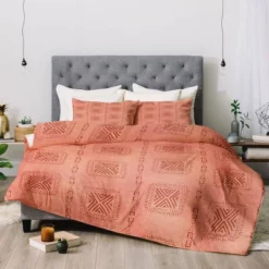 Deny Designs Schatzi Brown Mudcloth Comforter Set Terracotta -Cozy Bedding Home GUEST fa51700e b9d0 4017 bcac bb071bde0680