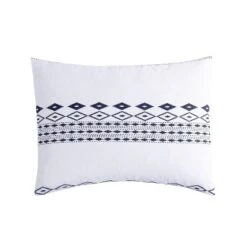 White Azteca Printed Comforter Set (King) - VCNY -Cozy Bedding Home GUEST fb42bbc9 ce25 4a10 bda5 81a4d27f2464