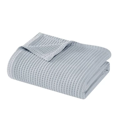 The Farmhouse By Rachel Ashwell King Cotton Waffle Blanket Gray 3 The Farmhouse By Rachel Ashwell King Cotton Waffle Blanket Gray