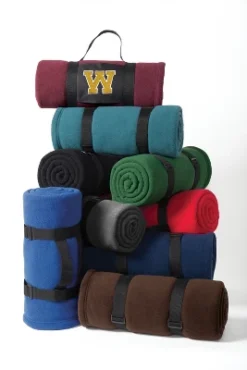 Port Authority Classic Fleece Blanket With Carrying Strap -Cozy Bedding Home GUEST fca1aa9d bec6 432b 9978 fcc66313e5cc