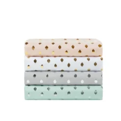 Metallic Dot Printed Sheet Set -Cozy Bedding Home GUEST fce83834 9e0a 4d81 8201 7dece361a3f3