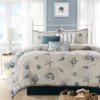7pc Rockaway Cotton Printed King Comforter Set