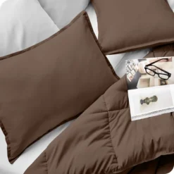 Solid Microfiber Pillow Sham Set By Bare Home -Cozy Bedding Home GUEST fd7f40bb 0505 4b66 882f baa6859a1d7d