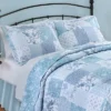 Collections Etc Kinsley Charming Floral Patchwork Pillow Sham -Cozy Bedding Home GUEST fecb2c99 40e6 48e1 a1d7 93fbba0b76cf