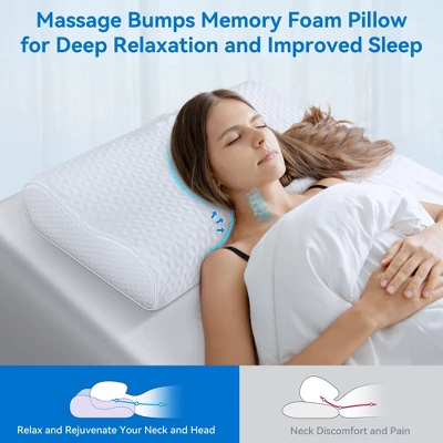 FAPO Bed Pillow, Cervical Pillow For Neck Pain Relief, Memory Foam Neck Pillow For Sleeping, Contour Cooling Pillow For Side Sleeper 3 FAPO Bed Pillow, Cervical Pillow For Neck Pain Relief, Memory Foam Neck Pillow For Sleeping, Contour Cooling Pillow For Side Sleeper
