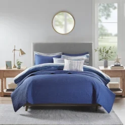 Gulches 8 Piece Printed Seersucker Comforter And Quilt Set Collection Blue King/Cal King 21 Gulches 8 Piece Printed Seersucker Comforter And Quilt Set Collection Blue King/Cal King -Cozy Bedding Home GUEST ffa02014 bcbf 4d35 bacc eff6715819e3 1